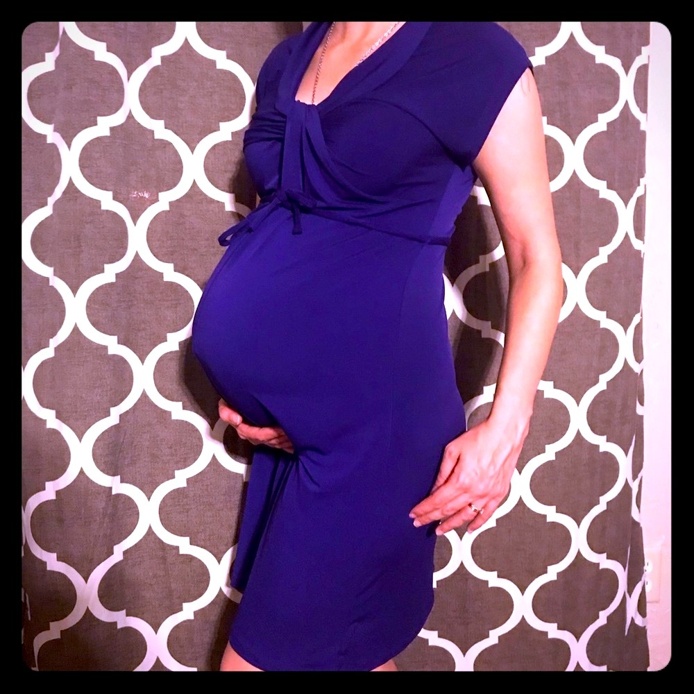 Purple Motherhood Maternity Dress Size Small